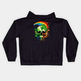 Rainbow skull Kids Hoodie